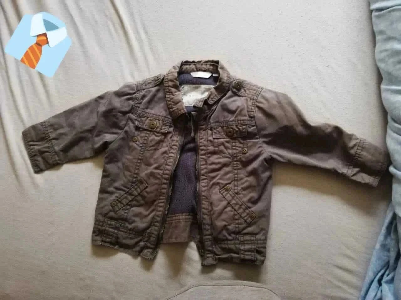 Veste Bébé Style Militaire 18 Mois 80 cm Bon état Chaude tendance